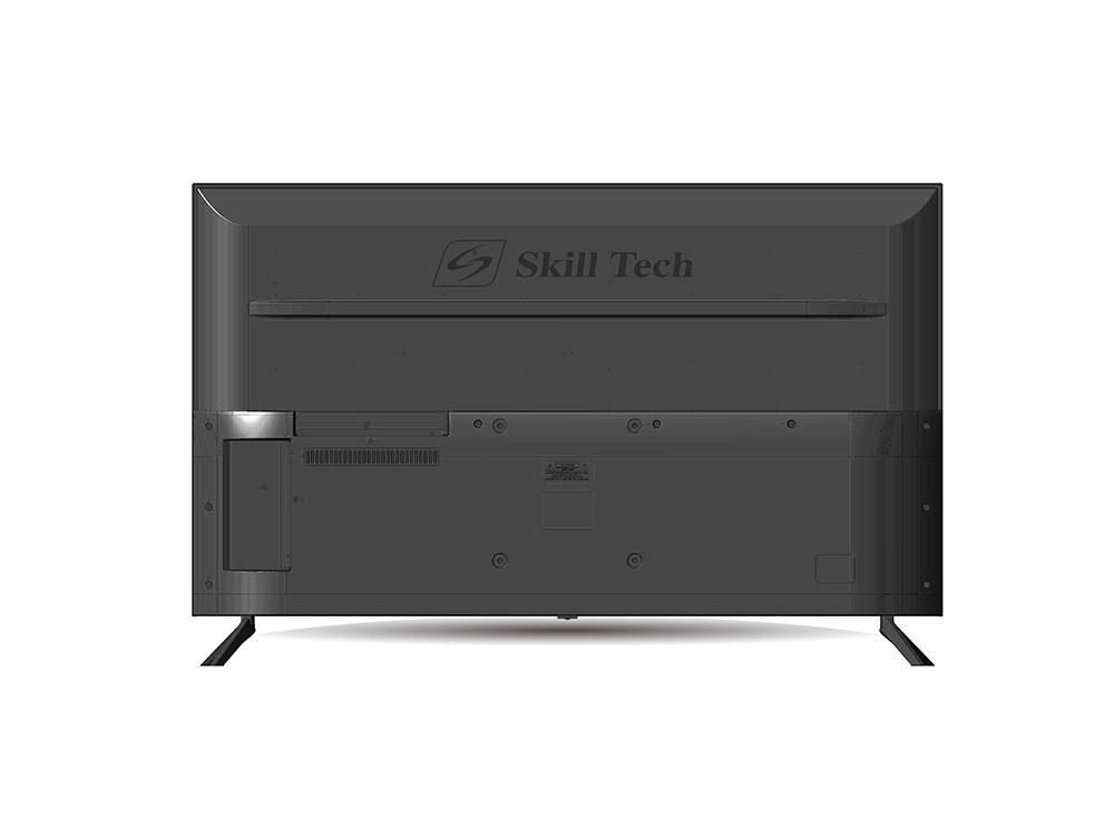 Skill Tech SK5050S4KFL 50-Inch 4K UHD Smart LED TV, 3840×2160 Resolution, A-Grade Open Cell Display, 176° Wide Viewing Angle, 3000:1 Contrast Ratio, DVB-T2/S2 Digital TV Support, Multi-Language OSD, Black