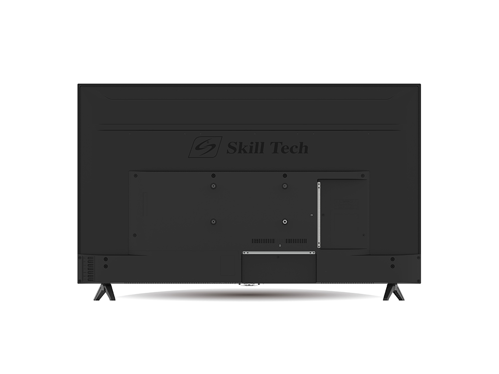Skill Tech SK4340S4KFL 43-Inch 4K UHD Smart LED TV, 3840×2160 Resolution, A-Grade Open Cell Display, 176° Wide Viewing Angle, DVB-T2/S2 Digital TV Support, Multi-Language OSD, Long-Life LED Backlight, Black