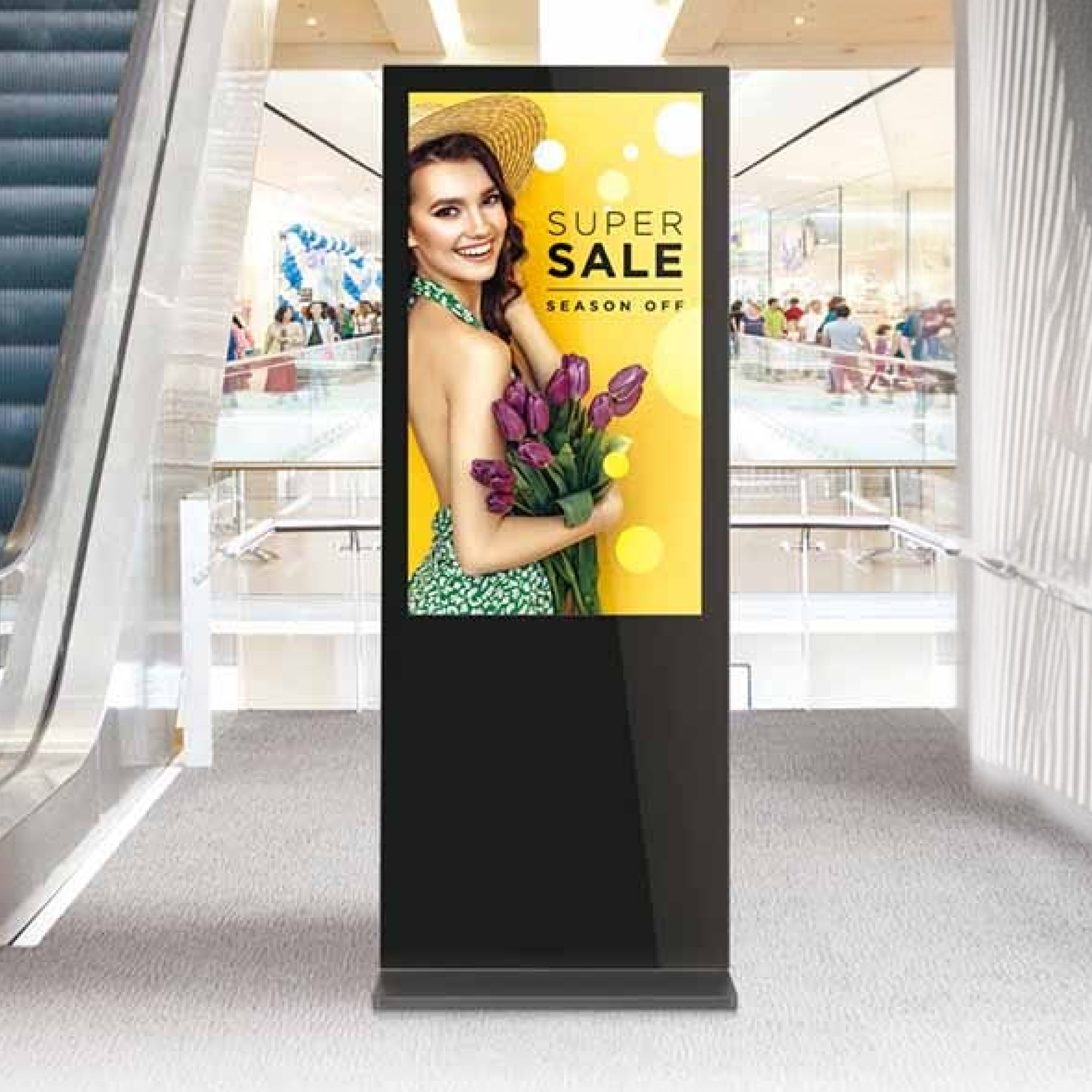 Skill Tech SH K43004K 43-Inch 4K UHD Android Smart Display, Android 11 OS, A+ Grade LCD Panel, Quad-Core Processor, 4GB RAM, 32GB Storage, HDMI, USB, RJ45, Bluetooth, Black