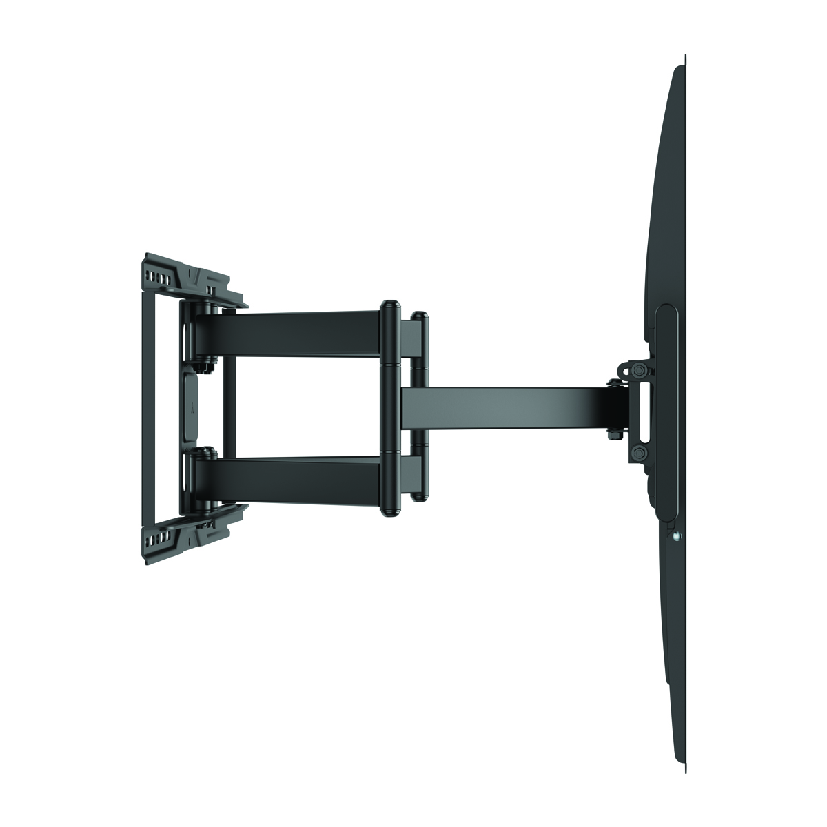 Skill Tech PM966PW Heavy Duty Full Motion TV Wall Mount for 50-120 Inch TVs, Supports Up to 75kg, Swivel ±60°, Tilt +5° to -15°, Steel Construction, Cable Management, Black