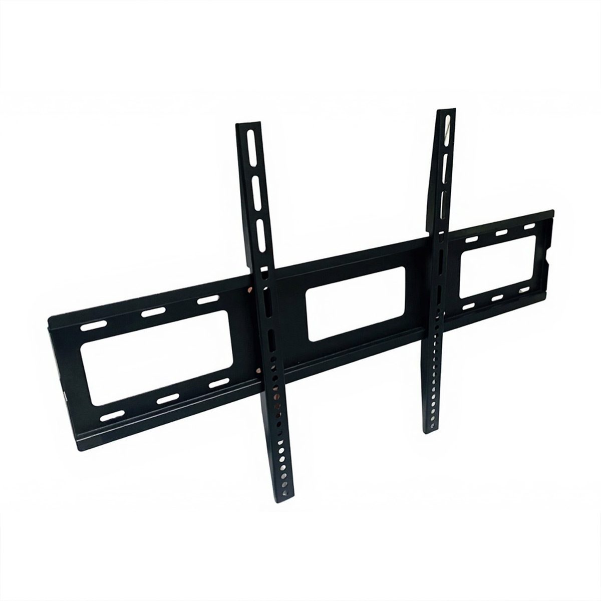 Skill Tech PM106FW Fixed TV Wall Mount for 55-120 Inch Flat & Curved TVs, Supports Up to 100kg, Ultra-Slim 30mm Profile, Universal VESA 800×600mm, Heavy Duty Steel, Black