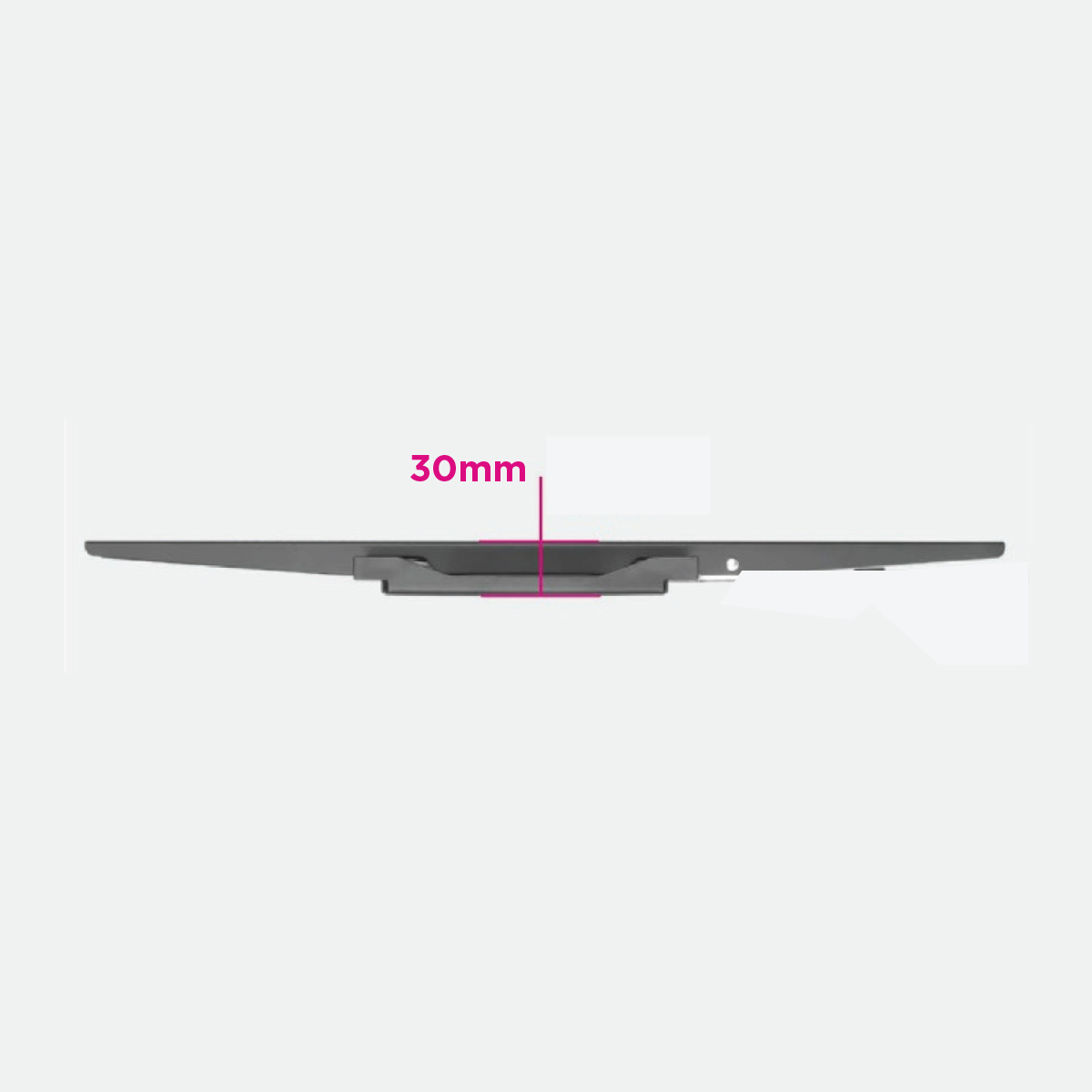Skill Tech PM63FW Fixed TV Wall Mount for 32-86 Inch Flat & Curved TVs, Supports Up to 60kg, Ultra-Slim 25mm Profile, Universal VESA 600×500mm, Heavy Duty Steel, Black