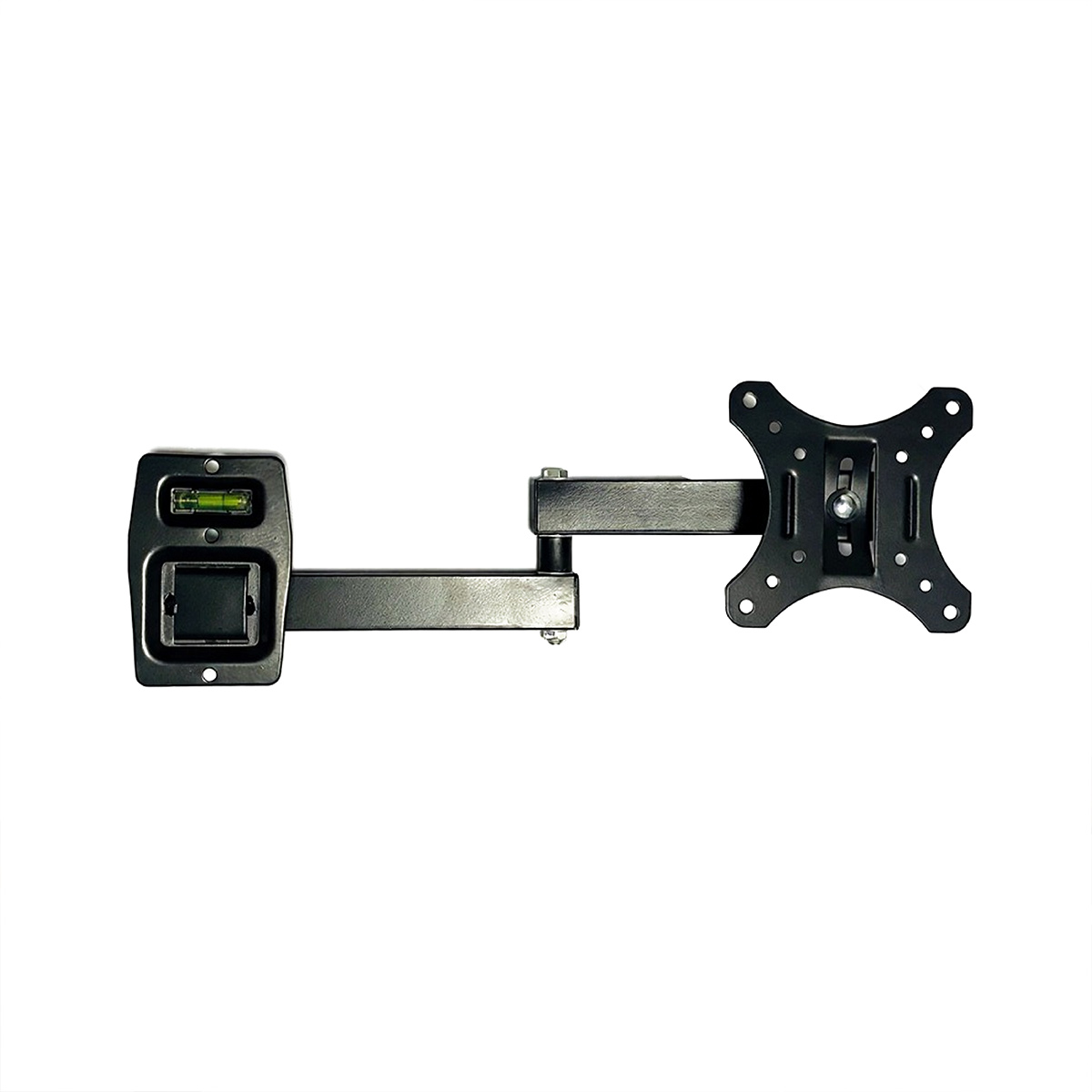 Skill Tech PM101PW Full Motion TV Wall Bracket for 15-32 Inch Flat & Curved TVs, 10kg Load Capacity, Tilt Adjustment, Extendable Arm, Black