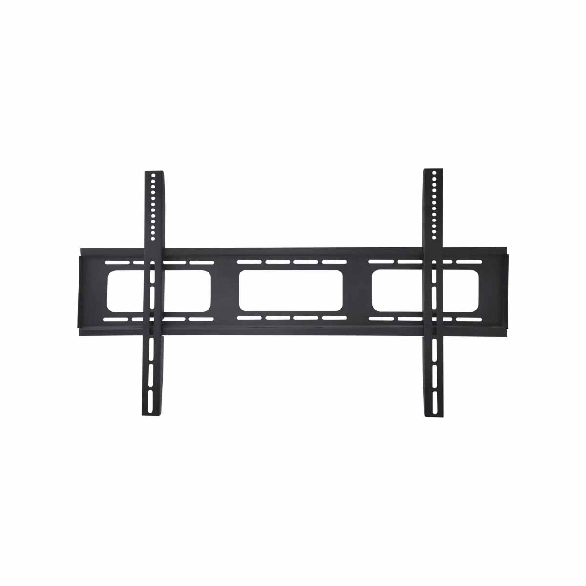 Skill Tech PM1160FW Heavy Duty Fixed TV Wall Bracket for 75-120 Inch Flat & Curved TVs, 150kg Load Capacity, Universal VESA Compatible, Black