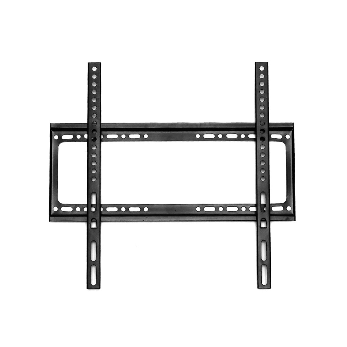 Skill Tech PM44FW Heavy Duty Fixed TV Wall Bracket for 26-65 Inch Flat & Curved TVs, 50kg Load Capacity, Universal VESA Compatible, Black