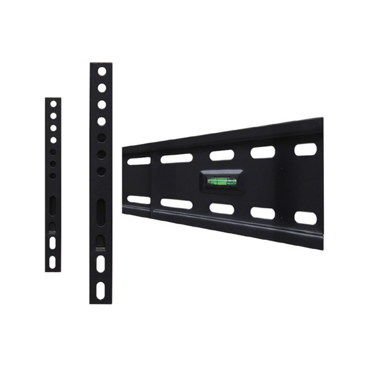 Skill Tech PM22FW Heavy Duty Fixed TV Wall Bracket for 15-49 Inch Flat & Curved TVs, 25kg Load Capacity, Universal VESA Compatible, Black
